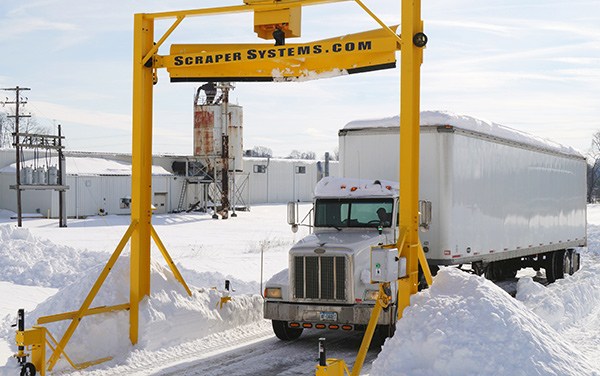 Truck Entering in Snow